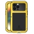 Pouzdro LOVE MEI pro Apple iPhone 14 Pro Max  - outdoor - kov / silikon / tvrzené sklo - žluté