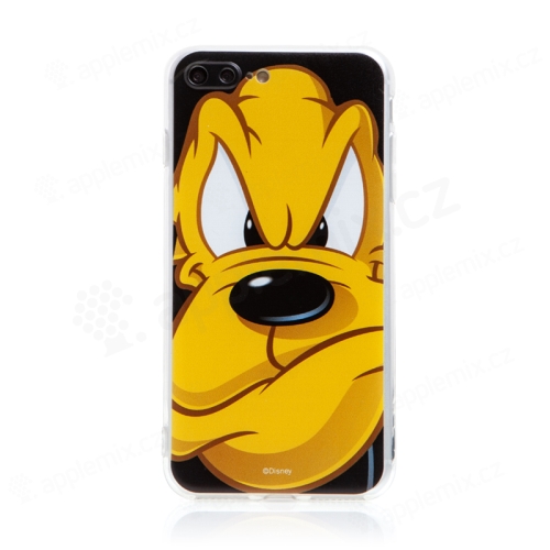 Kryt DISNEY pro Apple iPhone 7 Plus / 8 Plus - pes Pluto - gumový - černý