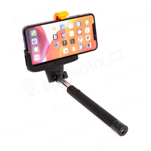 Selfie tyč / monopod SETTY teleskopický + bluetooth ovládanie / spúšť - čierna