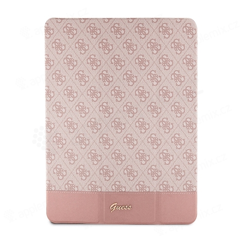 Pouzdro GUESS 4G Stripe pro Apple iPad 10 (10,9") - umělá kůže - růžové