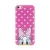 Kryt Disney pre Apple iPhone 5 / 5S / SE - Daisy - gumový - ružový - bodky