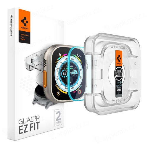 Tvrdené sklo SPIGEN GlastR pre Apple Watch Ultra 49mm - 2,5D - 0,2mm - číre - 2ks