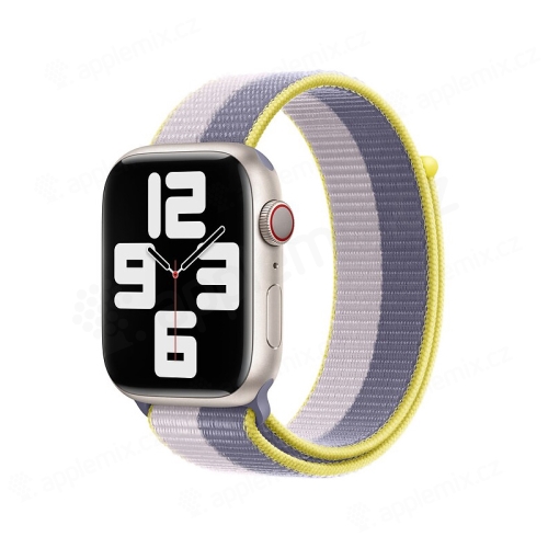 Originální řemínek pro Apple Watch Ultra 49mm / 45mm / 44mm / 42mm - nylonový - levandulově šedý / světle liliový