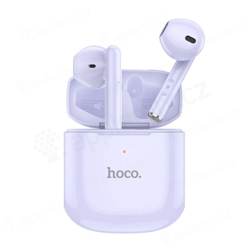 Sluchátka HOCO EW-19 Plus TWS - Bluetooth bezdrátová - USB-C - pecky - fialová
