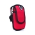 Športové puzdro pre Apple iPhone / Airpods - látkové - zapínanie na zips - čierne / červené