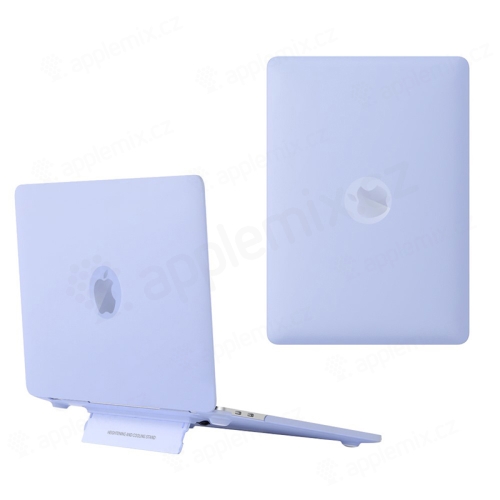 Obal / kryt pro Apple MacBook Air 13,6" M2 (A2681) - stojánek - plastový - fialový