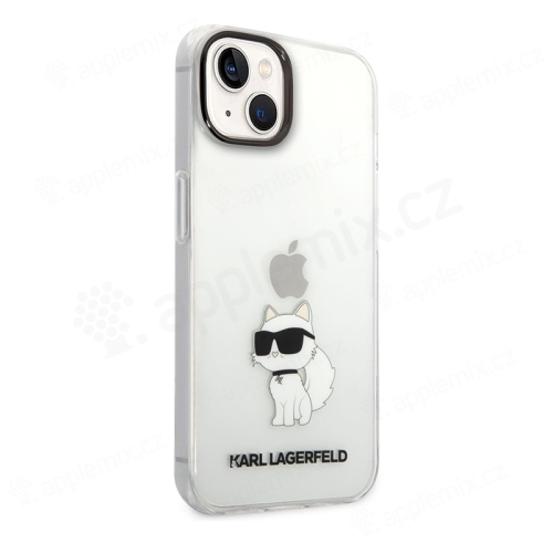Kryt KARL LAGERFELD Choupette NFT pre Apple iPhone 14 Plus - plast / guma - priehľadný