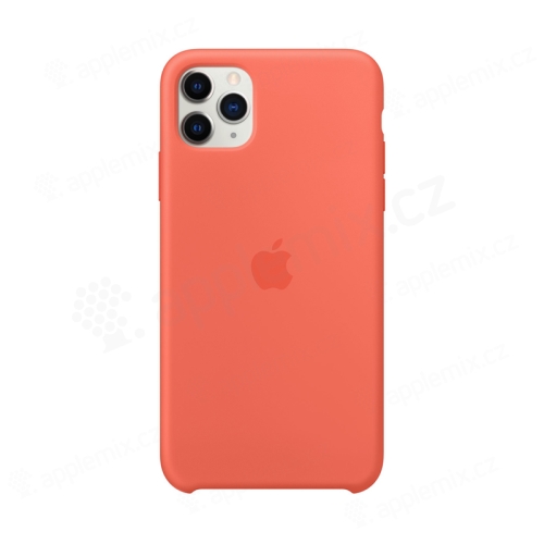 Originálny kryt pre Apple iPhone 11 Pro Max - silikónový - oranžový