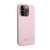 Kryt GUESS 4G Metal pro Apple iPhone 14 Pro - umělá kůže - růžový