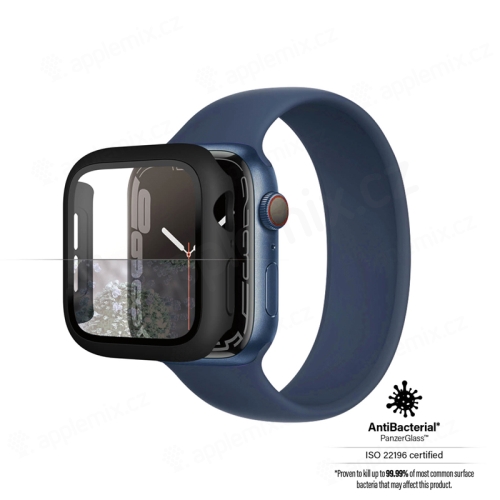 Tvrdené sklo + rám PANZERGLASS pre Apple Watch 45 mm Series 7 - čierne