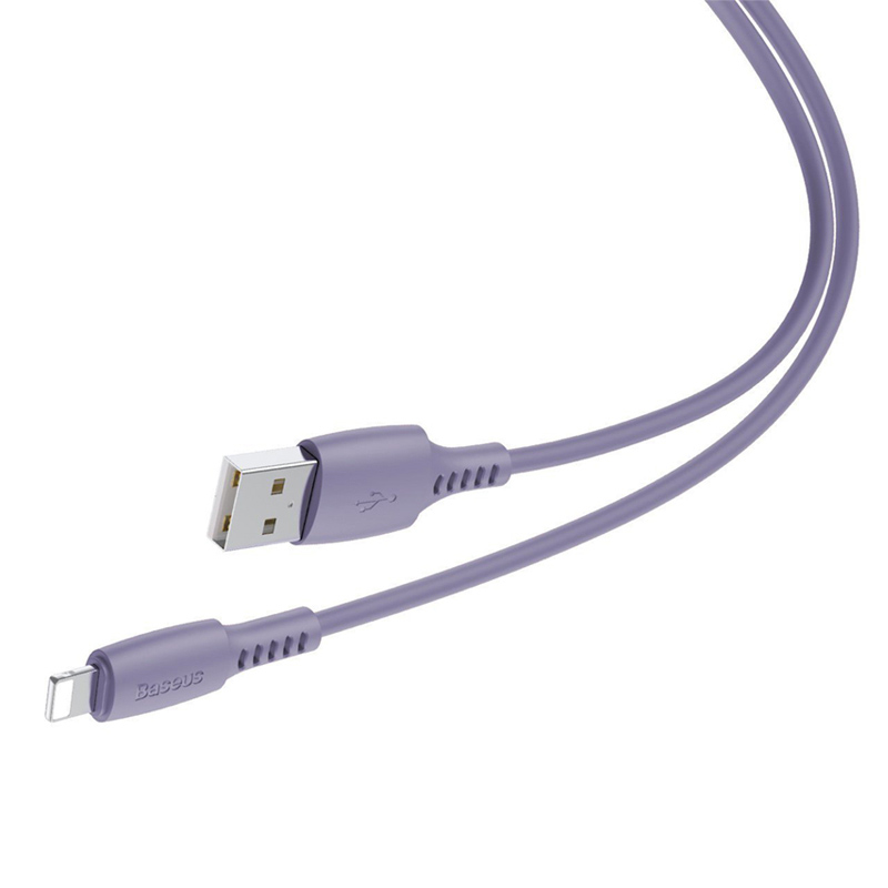 Synchronizační a nabíjecí kabel BASEUS - Lightning pro Apple zařízení - USB-A - 1,2m - fialový