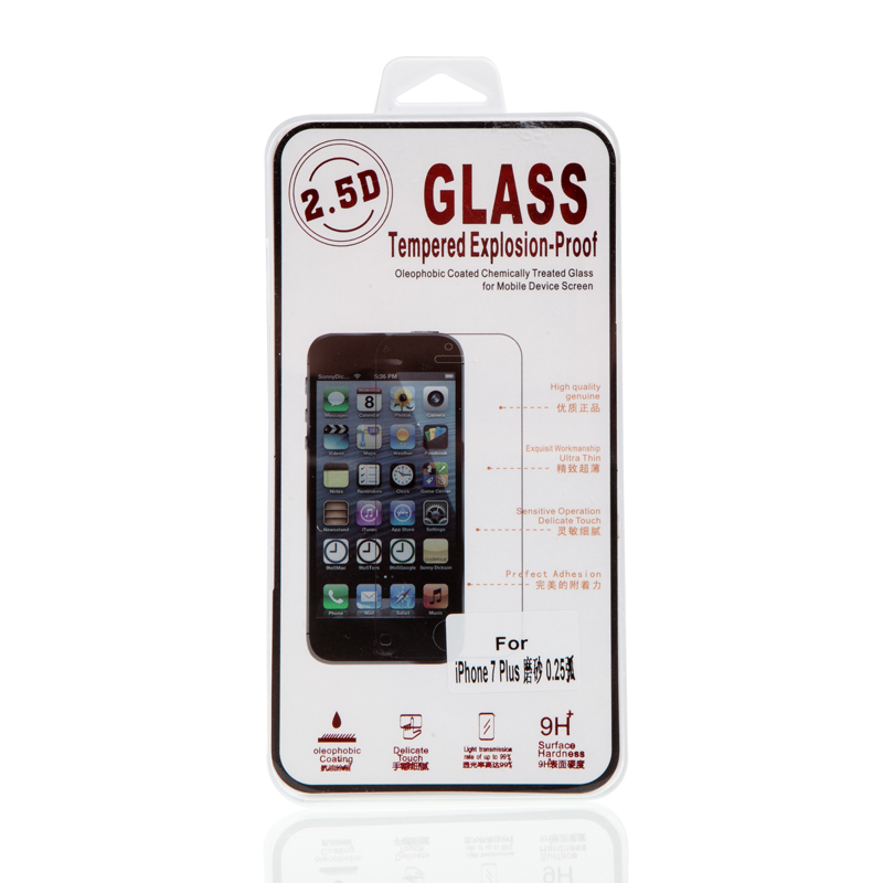 Tvrzené sklo (Tempered Glass) pro Apple iPhone 7 Plus / 8 Plus - antireflexní / matné - 2,5D okraj - 0,3mm