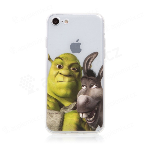 Kryt DREAMWORKS Shrek pro Apple iPhone 7 / 8 / SE (2020) - gumový - Shrek s oslíkem
