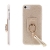 Kryt GUESS RING pro Apple iPhone 6 / 6S / 7 - gumový / třpytivý - zlatý gold