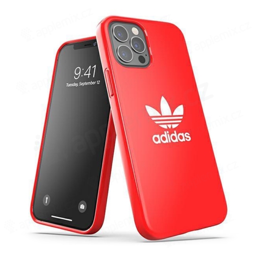 Kryt ADIDAS Originals Snapcase pre Apple iPhone 12 / 12 Pro - gumový - červený