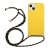 Kryt pre Apple iPhone 14 Plus - slamka - so šnúrkou - gumový - žltý