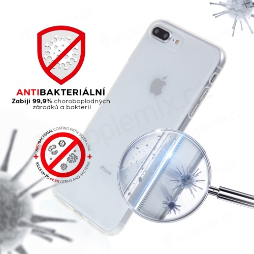 Kryt Forcell pro Apple iPhone 7 Plus / 8 Plus - antibakteriální - gumový - průhledný