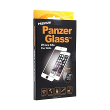 Tvrzené sklo / Tempered Glass PanzerGlass Premium pro Apple iPhone 6 Plus / 6S Plus - bílý rámeček - 0,4mm