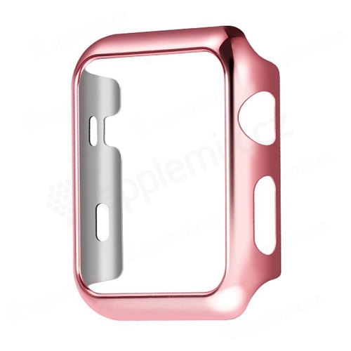 Kryt / rámeček / bumper HOCO Defender pro Apple Watch 42mm series 2 - plastový - růžový / Rose Gold