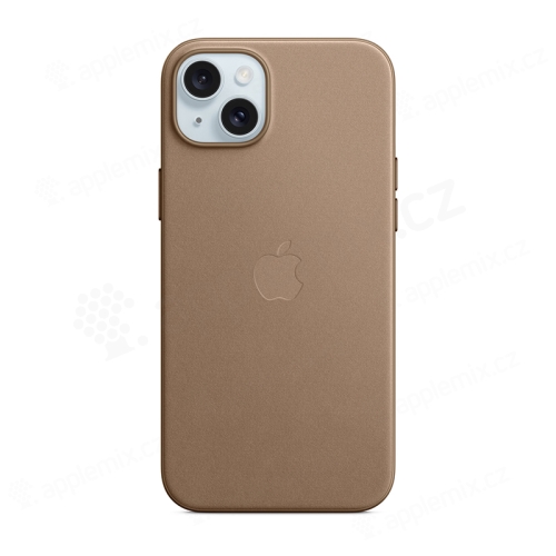 Originálny kryt pre Apple iPhone 15 Plus - MagSafe - Syntetická koža FineWoven - dymovo sivá