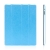 Pouzdro + Smart Cover pro Apple iPad 2. / 3. / 4.gen. - modré průhledné - elegantní textura