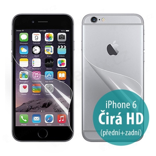 Ochranná fólie pro Apple iPhone 6 / 6S - čirá HD - přední a zadní