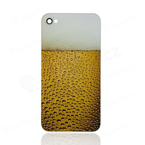Náhradný zadný kryt (sklo) pre Apple iPhone 4 - pivo