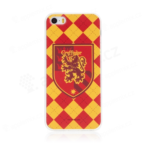 Kryt Harry Potter pro Apple iPhone 5 / 5S / SE - gumový - emblém Nebelvíru