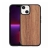 Kryt pro Apple iPhone 13 - gumový / dřevěný - palisandr