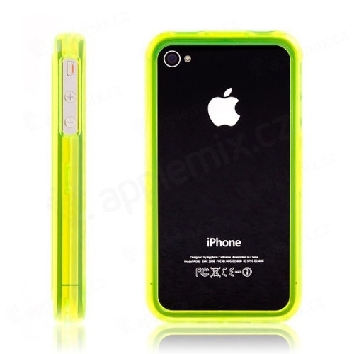 Ochranný rámeček / bumper pro Apple iPhone 4 plastový - zelený