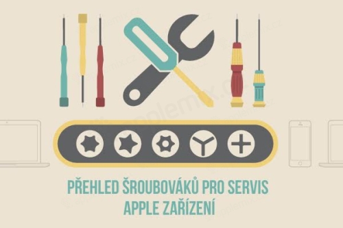 Přehled šroubováků pro servis Apple zařízení
