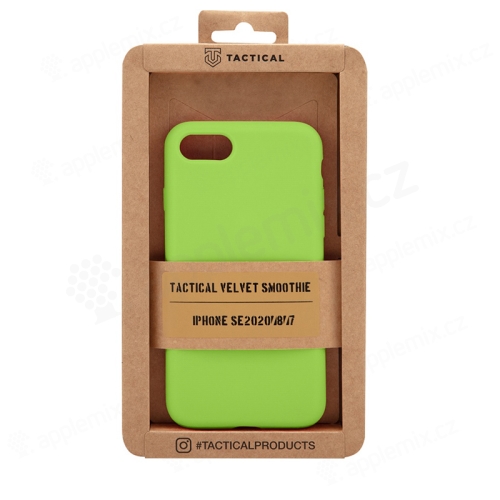 Kryt TACTICAL Velvet Smoothie pre Apple iPhone 7 / 8 / SE (2020) / SE (2022) - príjemný na dotyk - silikónový - avokádovo zelený