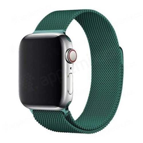 Řemínek pro Apple Watch 42mm / 41mm / 40mm / 38mm - magnetický - nerezový - zelený