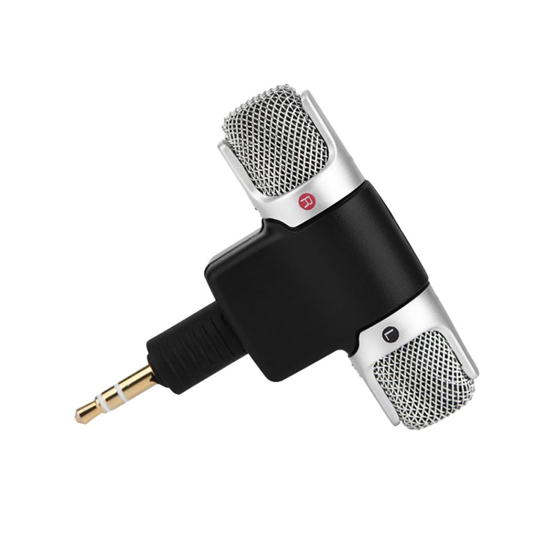 Mikrofon pro Apple iPhone / iPod / iPad / Mac - externí - stereo - 3,5mm jack - černý / stříbrný