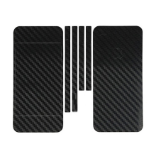 Ochranná dekorační celoobvodová vrstva pro Apple iPhone 5 - karbon - černá