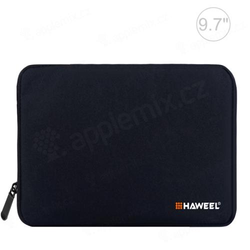 Puzdro so zipsom HAWEEL pre Apple iPad 9,7" / 10,2" / 10,5" - látkové - čierne