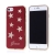 Kryt GUESS STARS pro Apple iPhone 7 / 8 - gumový - zlaté hvězdy / červený