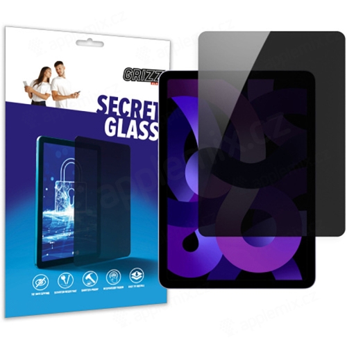 Tvrzené sklo (Tempered Glass) GRIZZGLASS pro Apple iPad Air 4 / 5 - keramické - privacy