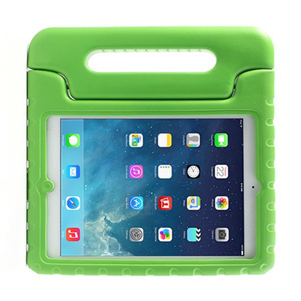 Ochranné pěnové pouzdro pro děti na Apple iPad Air 1.gen. s rukojetí / stojánkem - zelené