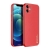 Kryt DUX DUCIS YOLO pro Apple iPhone 12 - měděné linky - umělá kůže - červený