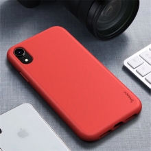 Kryt IPAKY pro Apple iPhone Xr - gumový - červený