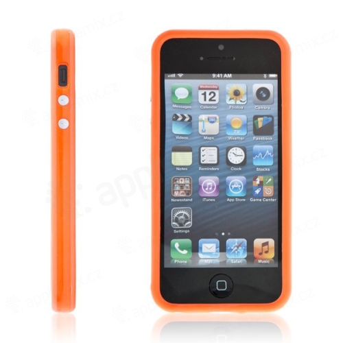 Ochranný rámeček / bumper pro Apple iPhone 5 / 5S / SE - oranžový
