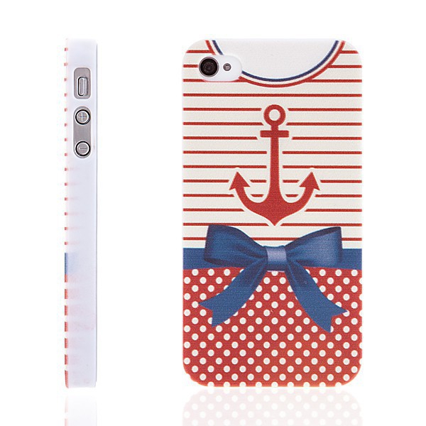 Plastový kryt pro Apple iPhone 4 / 4S - veselý námořnický obleček