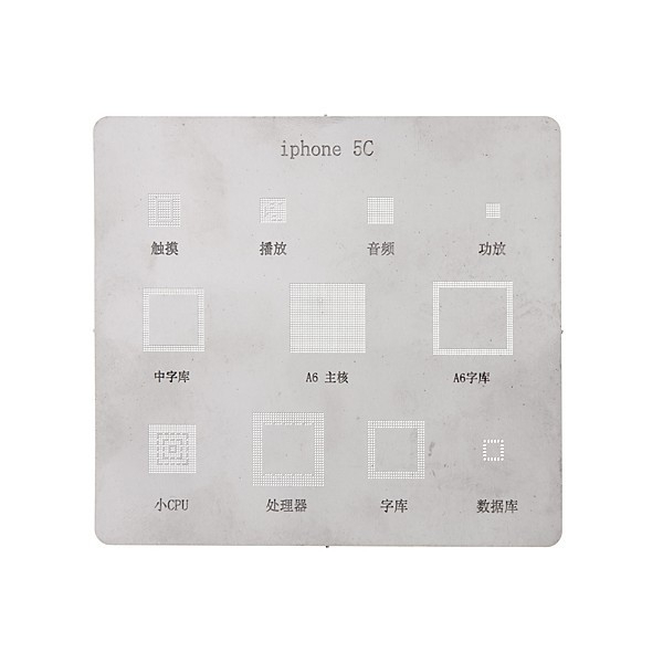 Matrice (šablony pro BGA spoje) chipsetu pro Apple iPhone 5C