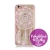 Kryt pro Apple iPhone 6 / 6S - pohyblivé třpytky - plastový - bílý / růžový - lapač snů