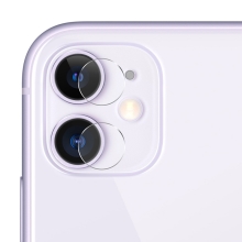 Tvrzené sklo (Tempered Glass) DEVIA pro Apple iPhone 13 / 13 mini - na čočku fotoaparátu - s kamínky - 2 ks - červené