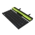 Skladacia klávesnica Bluetooth 3.0 - držiak na Apple iPad - magnetické zapínanie - 1x AAA - čierna / zelená
