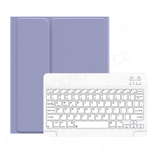 USAMS Bluetooth klávesnica odnímateľná + kryt / puzdro pre Apple iPad 10,2" - modrá / biela