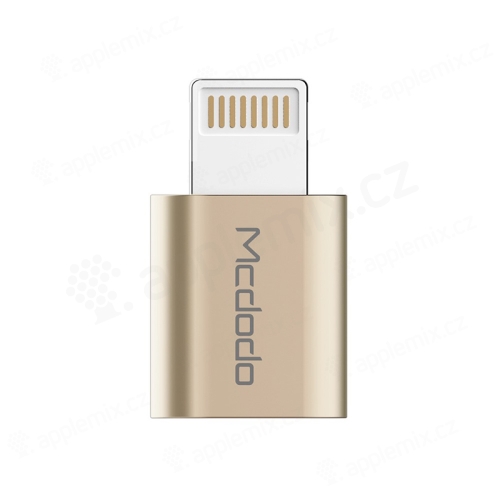 Adaptér MCDODO - Lightning na Micro USB - zlatý