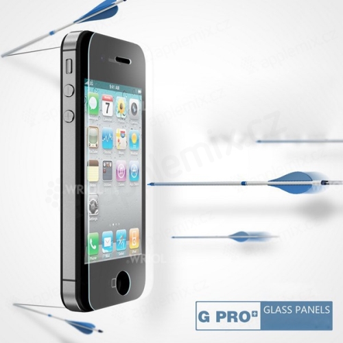 Super odolné tvrzené sklo Wriol G Pro Series (Tempered Glass) na přední část Apple iPhone 4 / 4S včetně zadní fólie